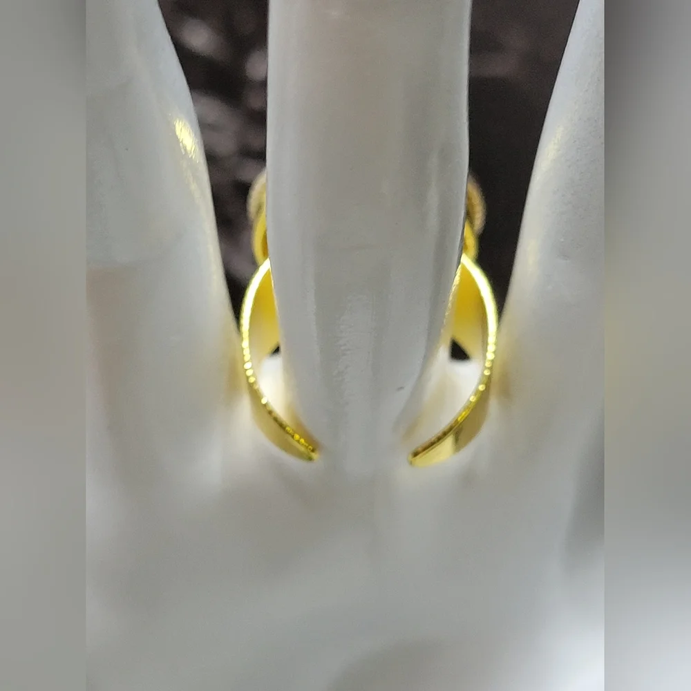 Chanel Button Adjustable Statement Ring, New - Picture 3 of 5